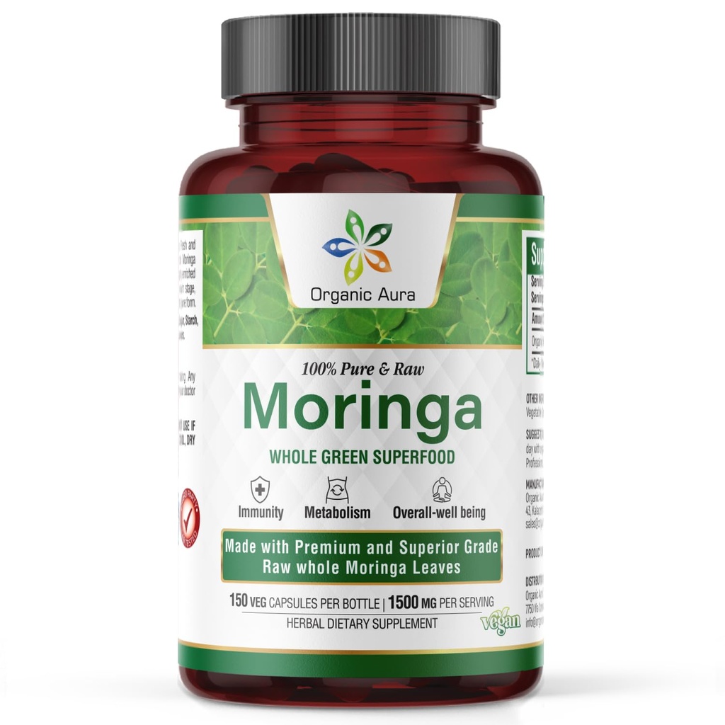 Organska Aura Moringa Listne kapsule 