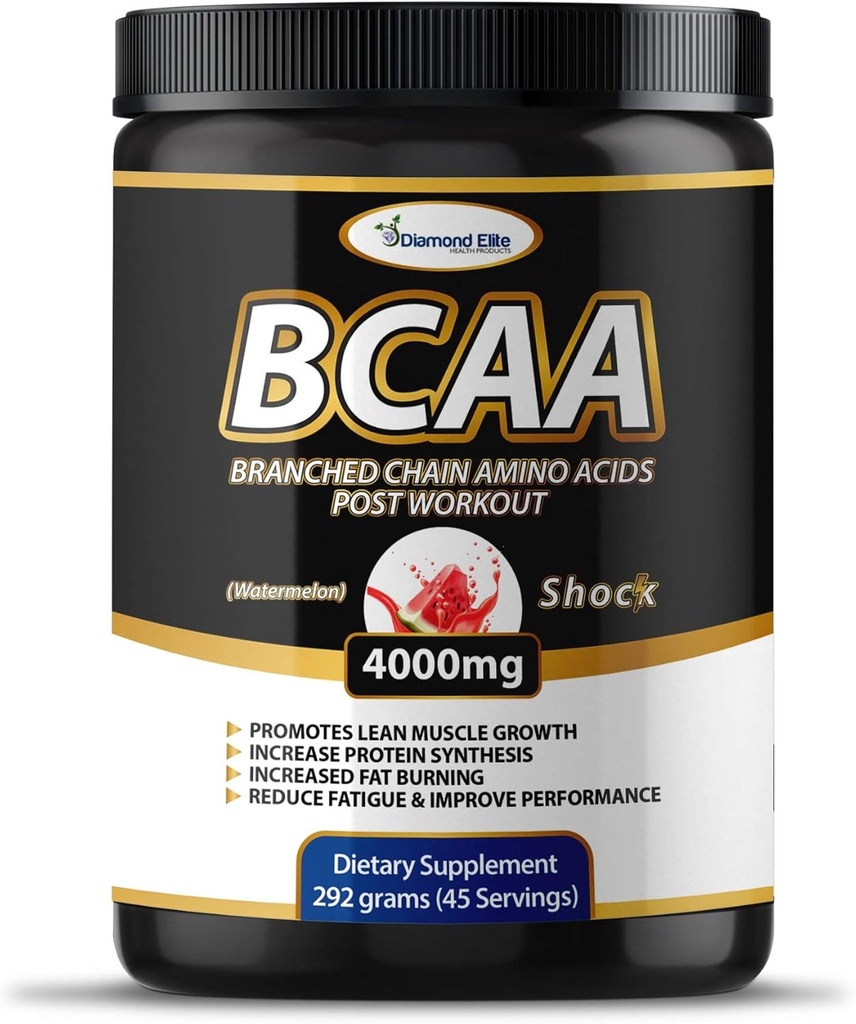 Original BCAA prašek 2:1:1 - Razvejane verige aminokislin za izgradnjo mišic in regeneracijo, podpora za kurjenje maščob - Sadje Punch & Watermelon (45 Serving)