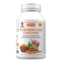ANDREW LESSMAN Turmeric 400 mg - 60 kapsul - 95% kurkuminoidov kot fosfolipid kompleks za optimalne koristi in absorpcijo, visoko jakost standardiziran ekstrakt, majhne kapsule enostaven za pogoltniti