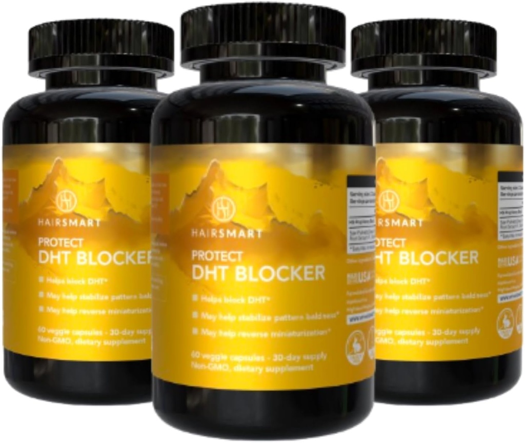 DHT blokator za moške in ženske, Gluten-free Formula, Saw Palmetto, Stinging Nettle, Green Tea, Pygeum Bark & Bucco Seme 