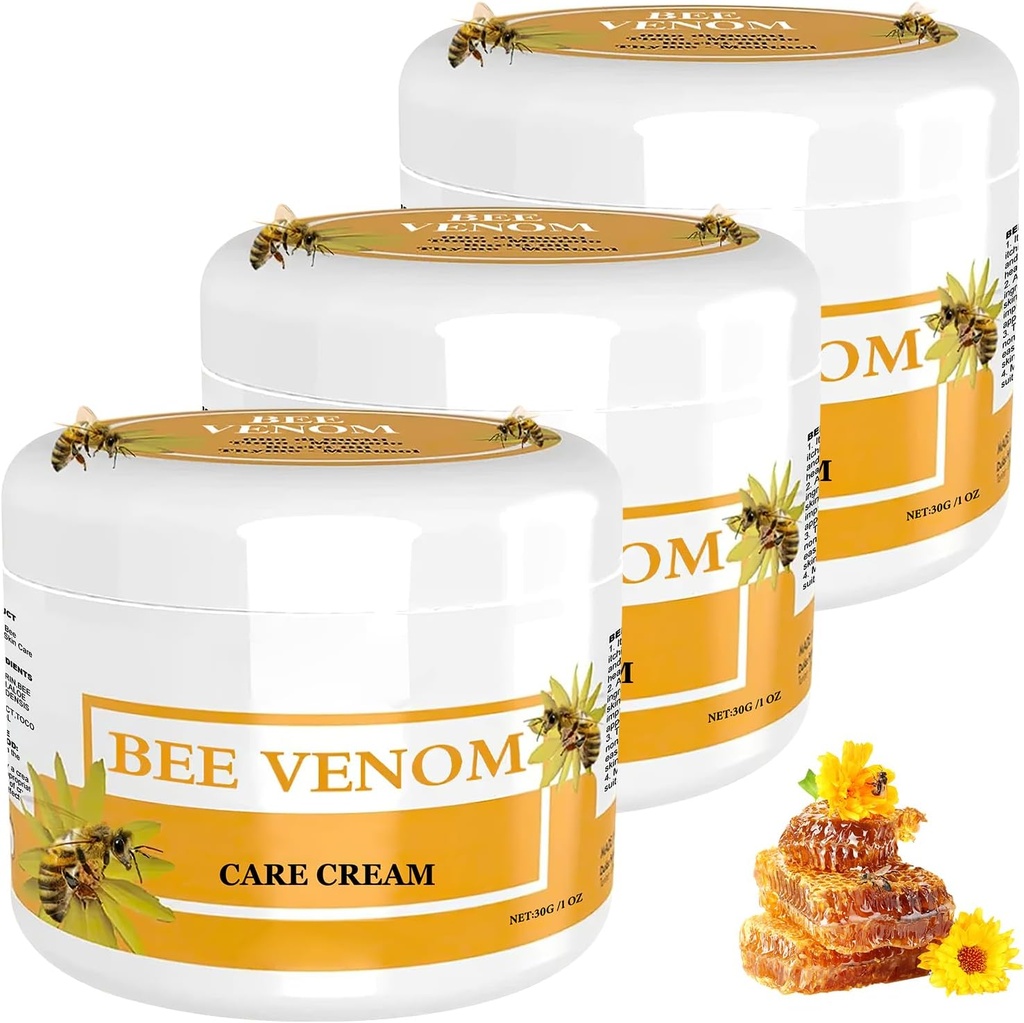 Bee Venom korekcija krema - 3 steklenice Garnitura za vse vrste kože, Profesionalna nega kože