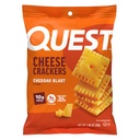 Quest Nutrition Sir Crackers, Cheddar Blast, 10g proteini, 5g neto ogljikovi hidrati, 1g sladkor, izdelan iz pravega sira, 12 pakiranj (1,06 oz vrečke)