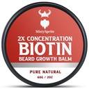 Brada Balzam za moške & kondicioniranje Brada Vosek - izdelan z ricinusovim oljem naravne in organske sestavine - Hidrati & Destickens Facial Hair Rast - 2 Ounce Tin (Vanilla)