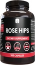 PURE IZVIRNIKI SESTAVINE Rose HIPS (365 kapsul) Brez magnezija ali riževih polnil, vedno čista, laboratorij preverjen