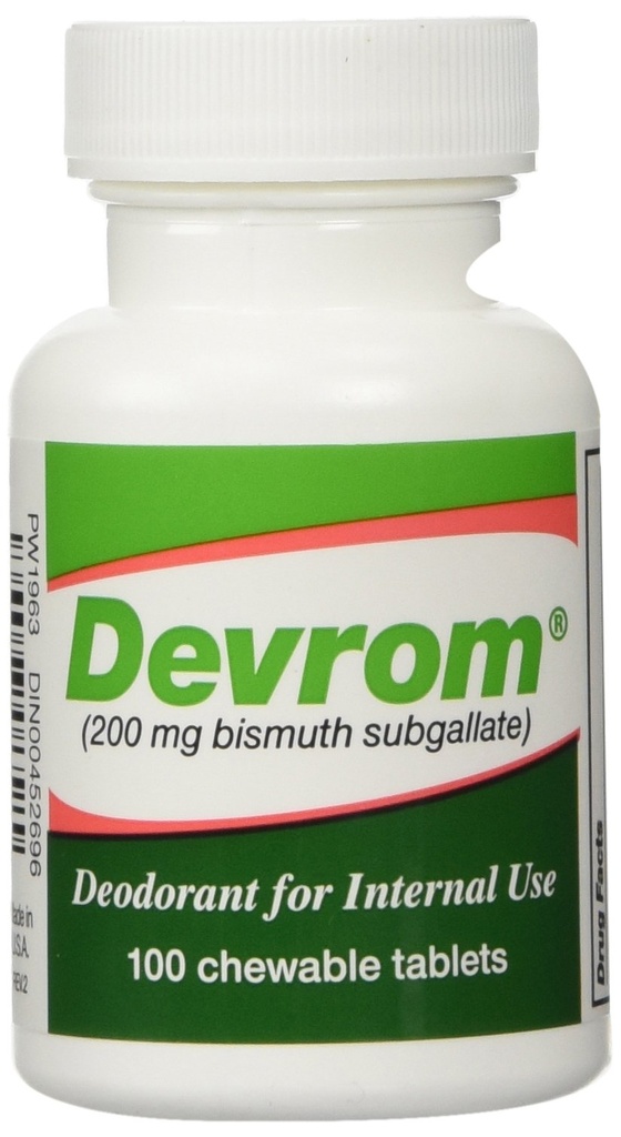 DEVROM tablete (notranji deoderant) 200MG 100chewable tablete