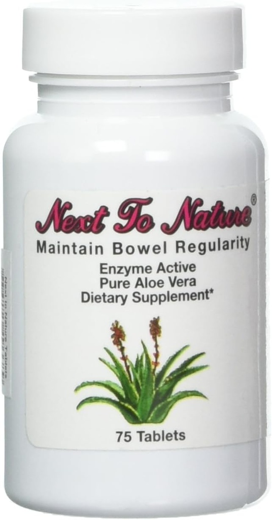 Next to Nature Tablets: Zeliščna pomoč regularnosti, Pure Aloe Vera prehranska dopolnila, 75 Tablet