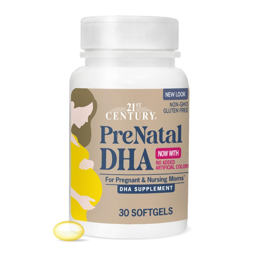 21. stoletje PreNatal DHA Softgels, 30 grof