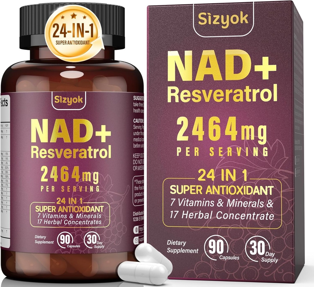NAD Supplement, Liposomal NAD+ Supplement with Resveratrol, NAD Resveratrol Supplement - Boost NAD+ for Aging Defense, Energy, Focus - Ultra Antioxidant Capsules，139