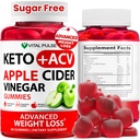 Keto ACV Gumies Napredno hujšanje - Sugar Free ACV Keto Gumies - Gummy dodatek za ženske in moške - Detox - Apple Cider Vinegar - Apple Flavor