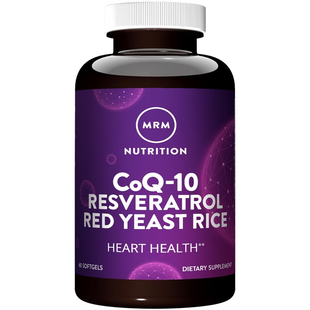 MRM Nutrition CoQ-10 Resveratrol Red Kvas Riž 