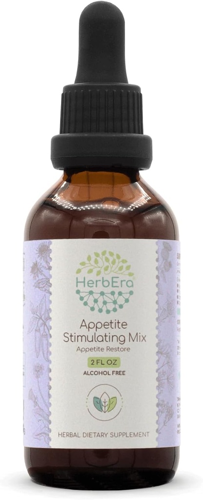 Apetite Stimulating Mix B60 Izvleček brez alkohola Tinktura, Koncentracija tekoče kapljice Naravna korenina burdock, Centaury, Semena janeža, Cayenne Pepper, Dandelion, Blaženi osat, Appetite Restore 2 Fl Oz