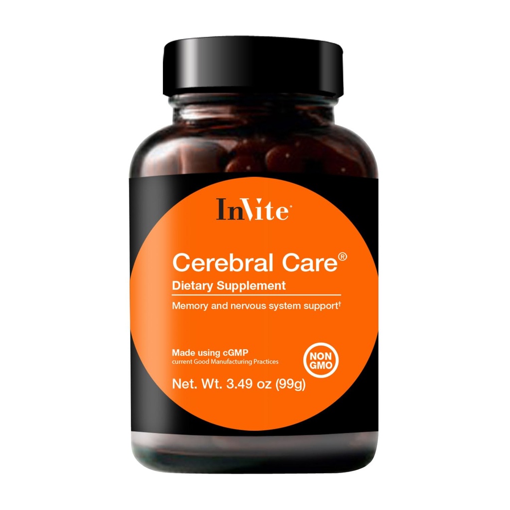 Povabimo Health Cerebral CareTM - podpira zdravje možganov, vključno s spominom, fokusom, pozornostjo in razpoloženjem - vsebuje inozitol, acetil-L-karnitin, holin, fosfatidilserin, astaksantin - 30 služabnikov