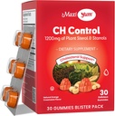 Maxi Health - Holesterol Gumies z 1200 mg rastlinskih sterolov in Stanolov - Kosher Gluten brezplačno zdravo holesterola dopolnila 60 ct