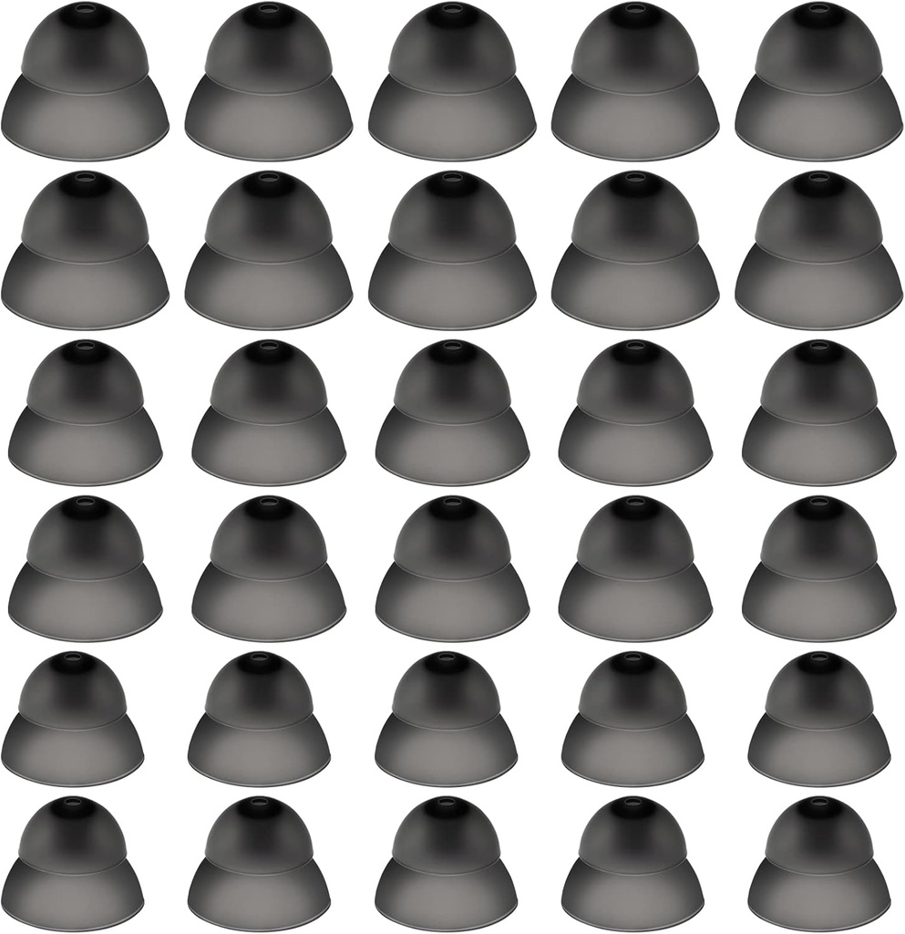 30 Pcs Kup slušni aparat Silikonski slušni aparat Domes Slušni aparat Moč Srednja moč Majhen Zapri ušesni nasveti Slušanje Neposredna velika moč za slušni pribor (črna)