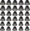 30 Pcs Kup slušni aparat Silikonski slušni aparat Domes Slušni aparat Moč Srednja moč Majhen Zapri ušesni nasveti Slušanje Neposredna velika moč za slušni pribor (črna)