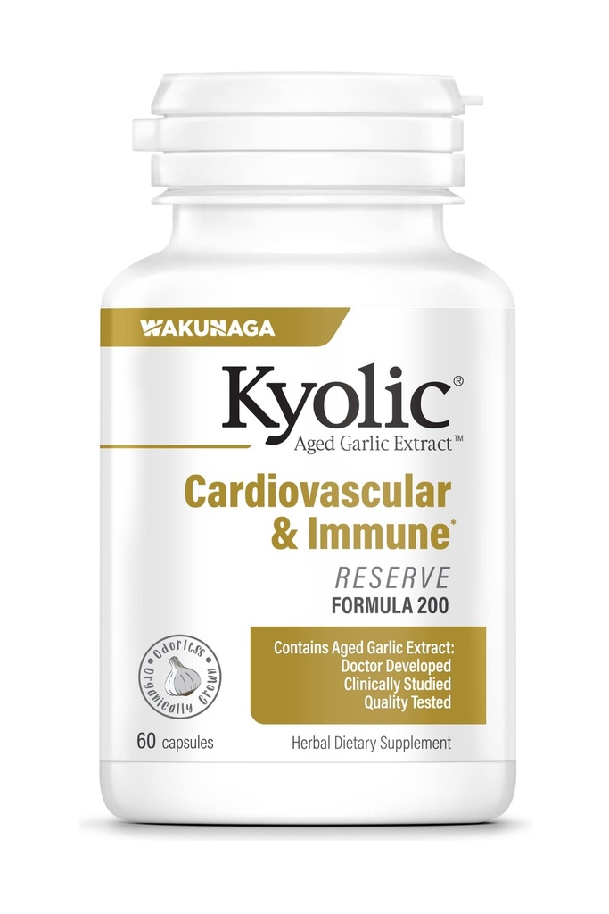 Kyolic Aged Česen Extract Formula 200, Kardiovaskularna