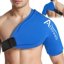 Atsuwell XL ramena Ledeni ovoj, ramena Ledeni paketi Rotator Cuff Hladna terapija, Cold Pack ramena Kompresijski rokav za ženske, ramena Hladni paketi rokavi za neugodje, modra