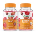 Življenjski cink Otroci + Biotin Otroci, Gumies Bundle - odlično degustacijo, Vitamin dopolnilo, Gluten brezplačno, GSO brezplačno, Žvečljivi gumi