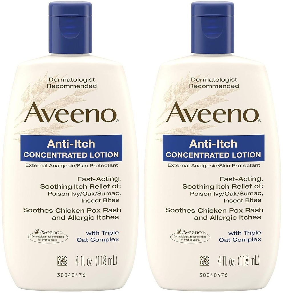 Aveeno, Zgoščen losjon proti srbi, 4 fl oz- pakiranje po 2