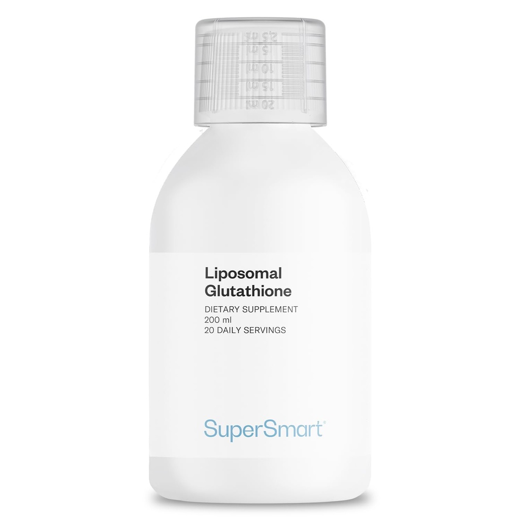 Superpametni - liposomski glutation Tekoči 900 mg na dan (visoka jakost) - Zelo biorazpoložljiva oblika glutationa - okrepljen antioksidant z vitaminom C 