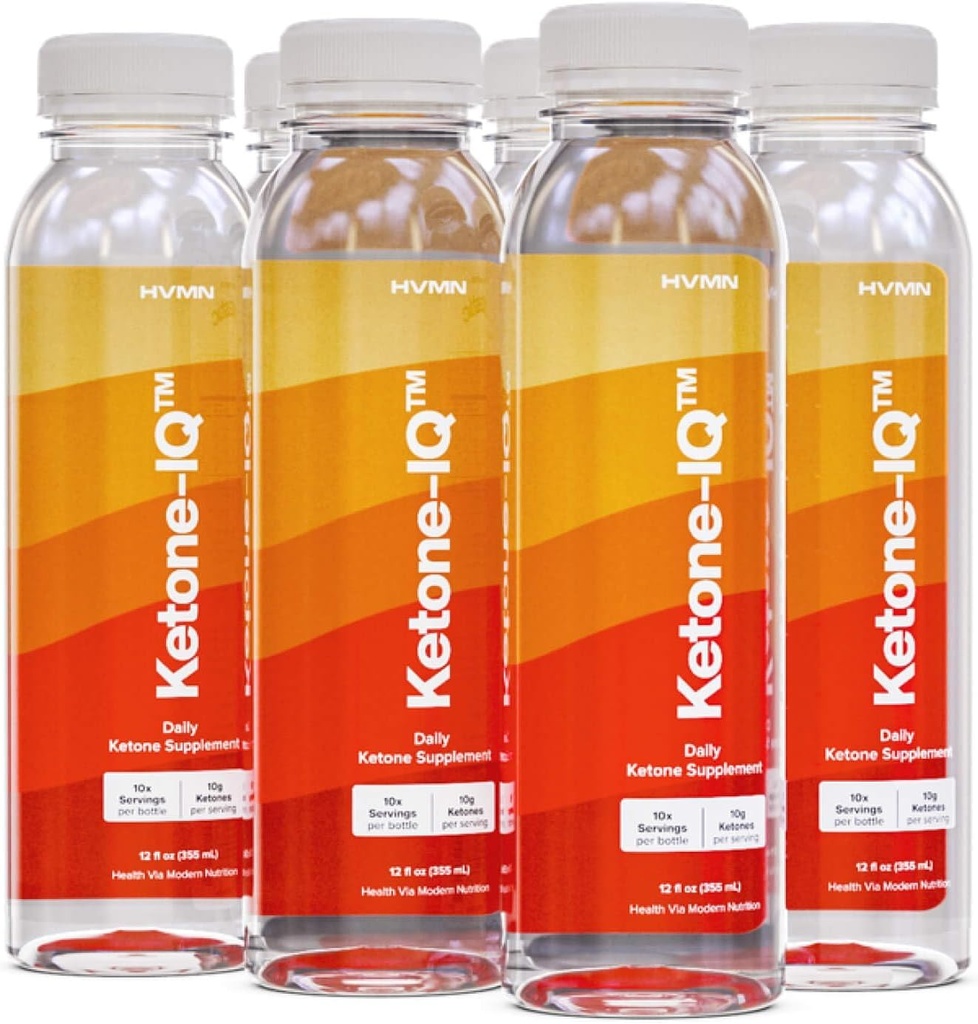 Ketone-IQ, vzemi gorivo iz Ketonesa. Brez sladkorja, brez soli, brez kofeina. 60 Servisi pitnih ketonov za hitro dvigniti Ketone ravni. Nova & izboljšana formulacija! (6 ct)
