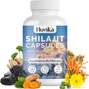 Shilajit Pure Himalajan 6000MG, Shilajit Resin Dodatek za moške in ženske 60% Fulvic Acid Shilajit Kapsule z Ashwaganhda, Maca, Rhodiola Rosea za energijo, moč, imuniteto, 120 kapsul