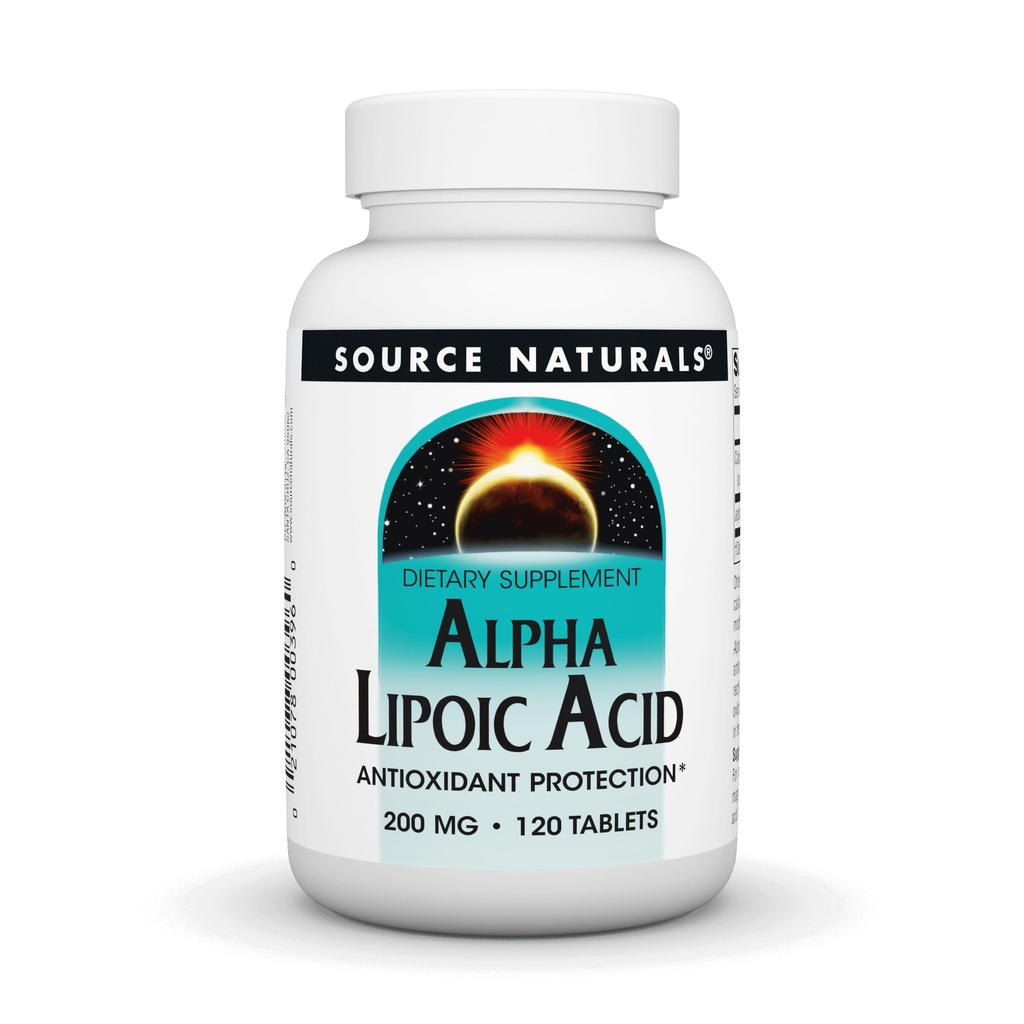 Vir Naturals Alpha Lipoic Acid 200 mg Podpira zdravo presnovo sladkorja, delovanje jeter in ustvarjanje energije - 120 tablet