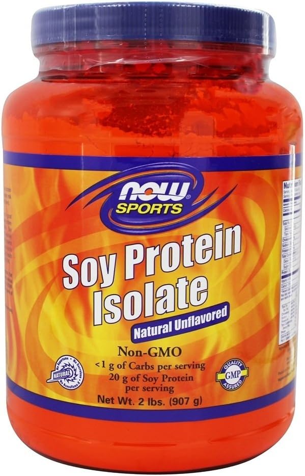 Now Foods Soy Protein Isolate Non-GMO - 2 kg nearomatizirane (na osnovi beljakovin)