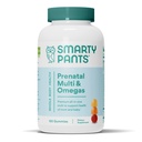 SmartyPants Prenatal Vitamini za ženske, Multivitaminski Gumiji: Omega 3 Ribje olje (EPA/DHA), Biotin, metilfolat, Vitamin D3, C, Vitamin B12, B6, A, K & cink, Inositol, 120 Število (30 dnevna dobava)