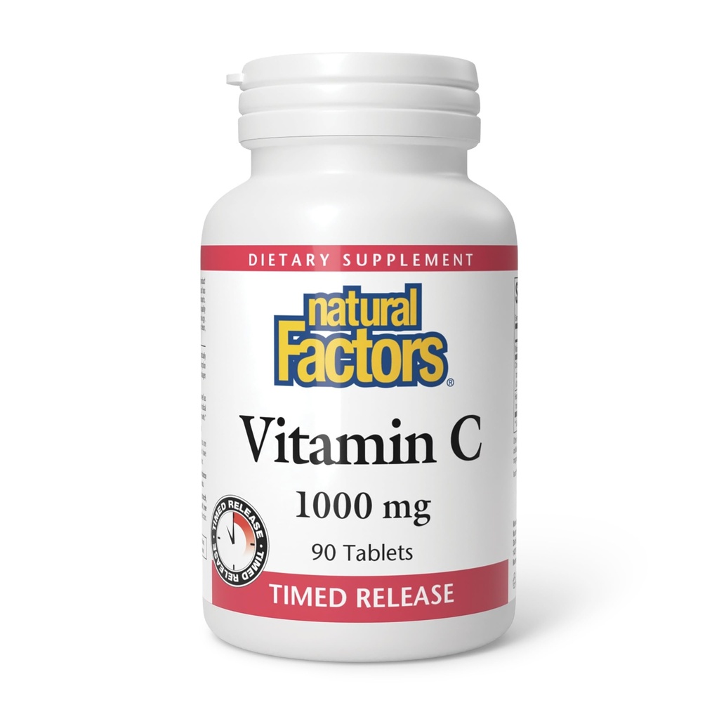 Naravni dejavniki - Vitamin C 1000mg čas release, Močna antioksidant zaščita, 90 tablet
