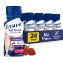 Zagotovite visoko beljakovin Jagoda prehrana Shake, pripravljen za pitje, 16g beljakovin in 27 Vitamini in minerali, 8 fl oz, 24 Pack
