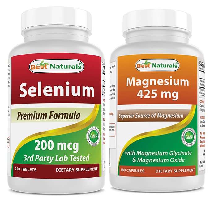 Selen 200 μg in magnezijev glicinat 425 mg