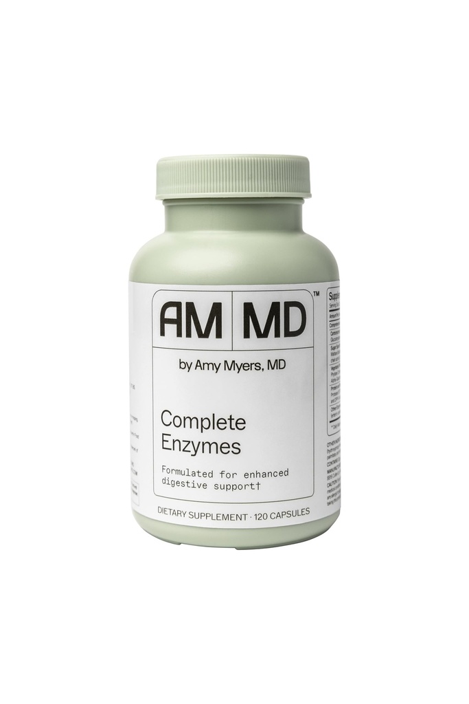 Amy Myers MD Complete Enzymes - Gut Care & Digestive Health Support Supplement - Dnevno zdravo Microbiome Support Nutritional Supplement - 120 kapsul