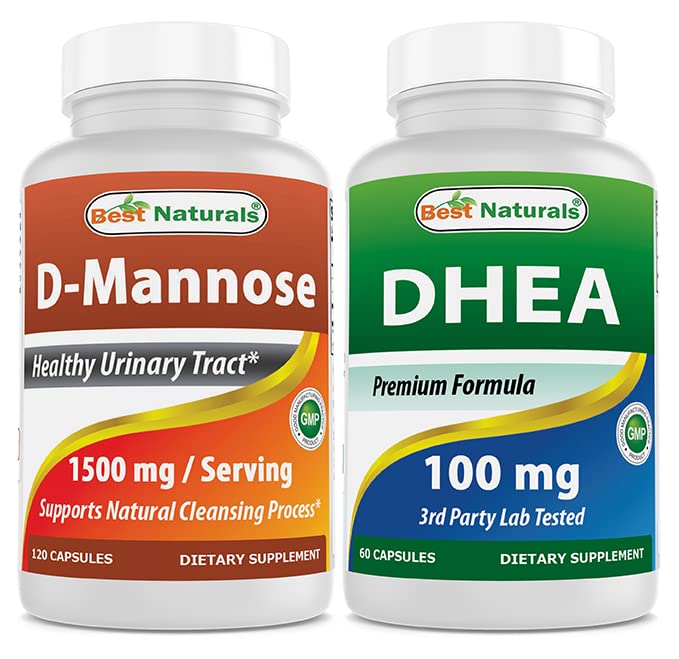 Best Naturals D-mannose 1500mg & DHEA 100mg