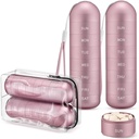 [2 Pack] Zannaki Metal Travel Organizator tablete, Prenosne vodoodporne tedenske tablete Box, Velika Aluminum Alloy Pill Zabojnik, BPA brezplačno 7 Daily Medicine Organizator Imetnik za vitamin, Dopolnilo