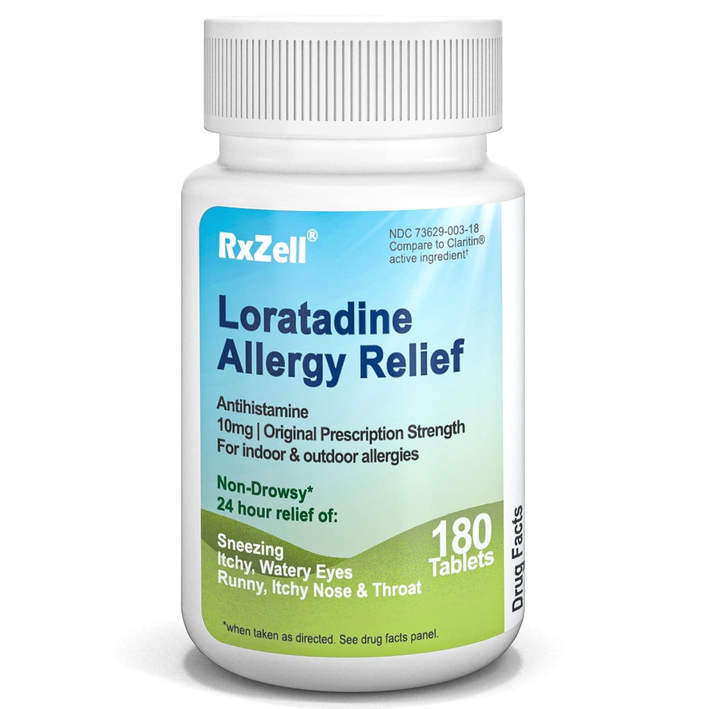 Alergija Relief, Loratadine 10 mg, 180 Tablete – 24 ur nezadržno antihistaminiško zdravilo