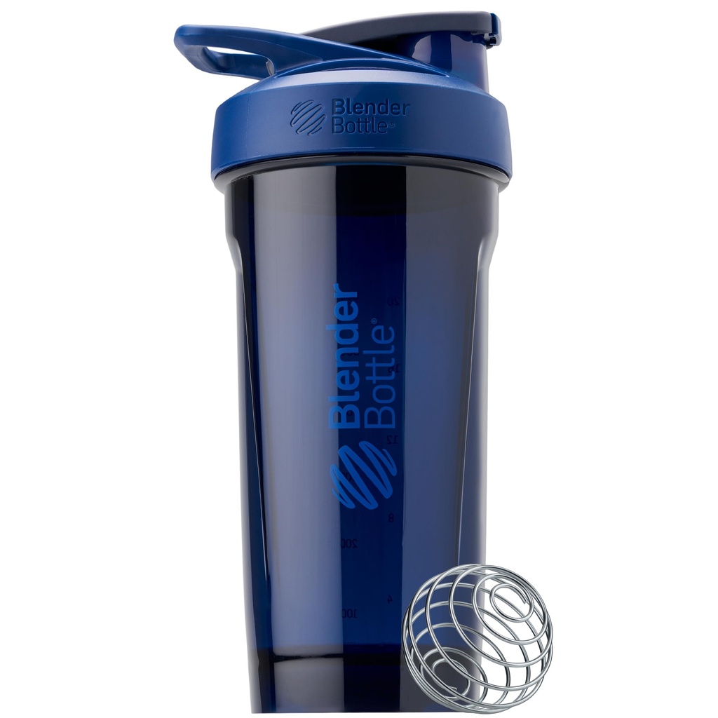 BlenderBottle Sport Shaker Steklenica z žico Whisk, 28-Ounce, Blue – Beljakovine Shake & Hidracija za športnike & Fitness navdušenci, enostavno mešanje, Trajno & Lahka, Zaklenjeno Lid
