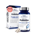 1MD Nutrition Complete Probiotics Platinum - w/Prebiotics and Probiotics for Digestive Health - Probiotic Supplement za ženske in moške - več kot 50 milijard živo CFU 11 sevi Dairy-free - 30 kaps