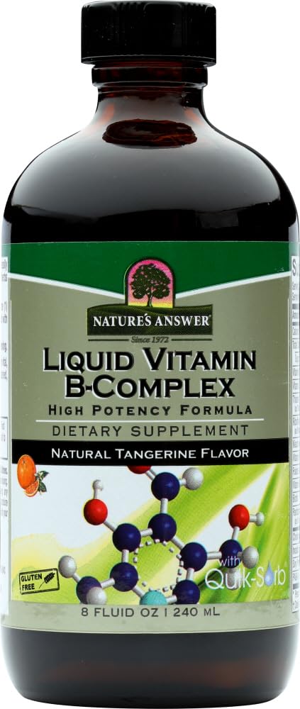 Tekoči vitamin B-kompleks za odgovor narave, vsak 8 ounce (Value Pack po 5)