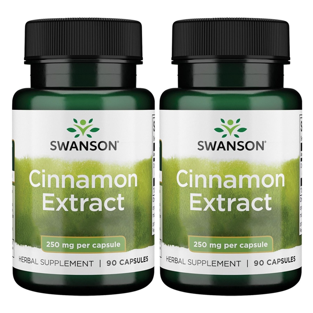 Swanson Cinnamon Extract (250 mg, 90 kapsul) (2 pakiranji)