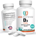 1500 i.e. vitamin D3-100 tablete vitamina D3 za zdravje srca, imunosupresivno podporo, podporo za delovanje mišic in visokodozne dodatke vitamina D za ženske in moške - 35,7 μg tablete vitamina D3