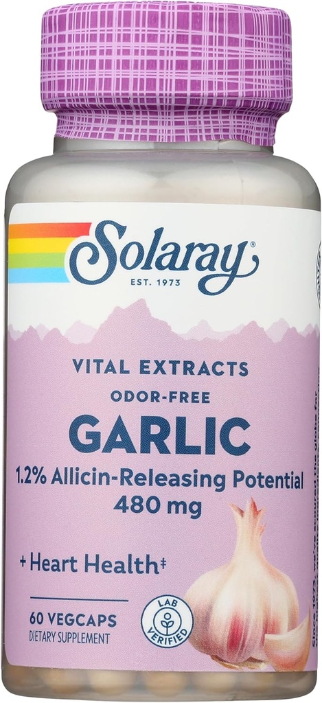 SOLARAY česen dodatek, 500mg 