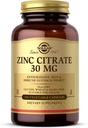 Solgar Cinkov citrat Rastlinske kapsule, 100 Število, Ne-GMO, Gluten prost, in Kosher, Podpira zdravje imunskega sistema, zdrave kože in oči, Normalen okus in vid