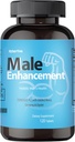 Dodatek testosterona za moške – Tongkat Ali, Maca, L-arginin HCI& ginseng za energijo, Stamina & vzdržljivost, Non-GMO, Gluten-free, 120 tablet( 60- dnevna dobava)