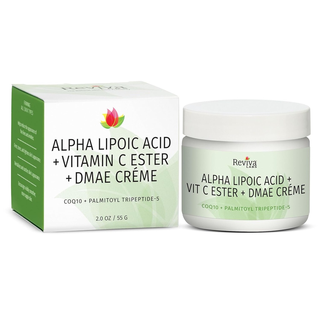 Reviva Labs Alfa Lipoična kislina Vitamin C Ester in DMAE krema -- 2 oz
