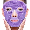 ZNÖCUETÖD maska za obraz maska led paket za zmanjšanje Puffiness, vrečke pod očmi, Puffy temni krogi, migrena, Hot / Cold paket z mehko Plush hrbtenjačo (purple #22)