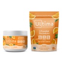 Ultima Replenisher Electrolyte Powder Drink Mix Bundle – Sugar Free – Orange, 30 Serving Canister in 20 Stickpacks – 6 Elektroliti in minerali – Keto prijazno, Vegan, Non-GMO