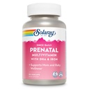 SOLARAY Enkrat dnevno Prenatalni multivitaminski z DHA & železa, Prednatalni vitamini in minerali za pričakovane matere, Easy Morning Herbal Mešanica & Cela živilska baza, Laboratorij preverjen, 90 Serving, 90 VegCaps
