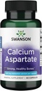Swanson Calcium Aspartate - zeliščni dodatek za spodbujanje zdravja kosti, srca in mišic - naravna formula za spodbujanje celotnega telesa Wellness - (60 kapsul-200mg vsak)