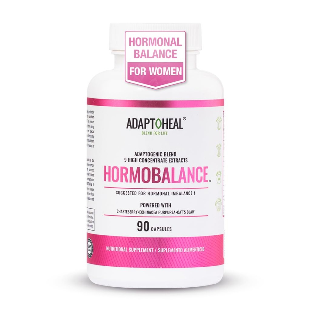 Hormonsko ravnovesje za ženske – Menopause & PMS Support Supplement – Adaptogeni za žensko ravnotežje in dobro počutje – 90 Veganske kapsule